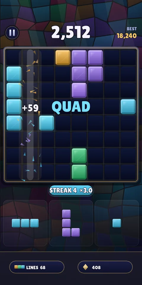 Block Cascade — 3